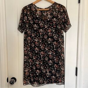 NWT Knot Sisters Floral Black Dress